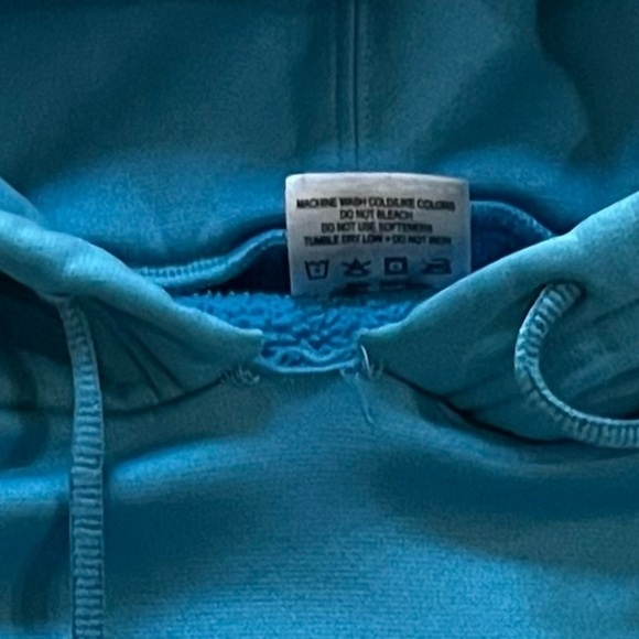 UNDER Armour Adult Medium Blue Hoodie, Fair/Good Preloved Condition - Picture 3 of 4